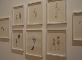 Rachel Goodyear's Illustrations at the Salford Museum and Art Gallery. Credit: Mel Cionco
