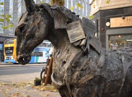 Salford Firsts statue of a horse