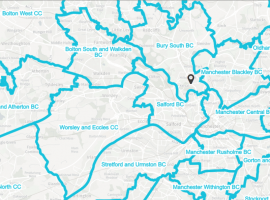 The proposed Salford Boundary - from The Boundary Commission for England