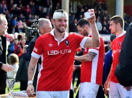 Stephen O'Malloran representing Salford City FC.