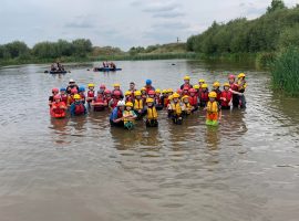 Young people doing an activity at Pathfinders. Photo credits: Phil Swinton.