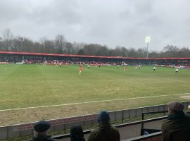 Salford on the attack against Swindon Town at Moor Lane. Credit: Lewis Gray