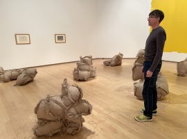 Greig Burgoyne at his exhibition at The Lowry Image taken by Rais Esat (myself)