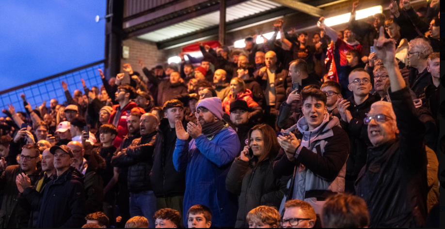 Salford City fans (Photo from Salford City Twitter account)