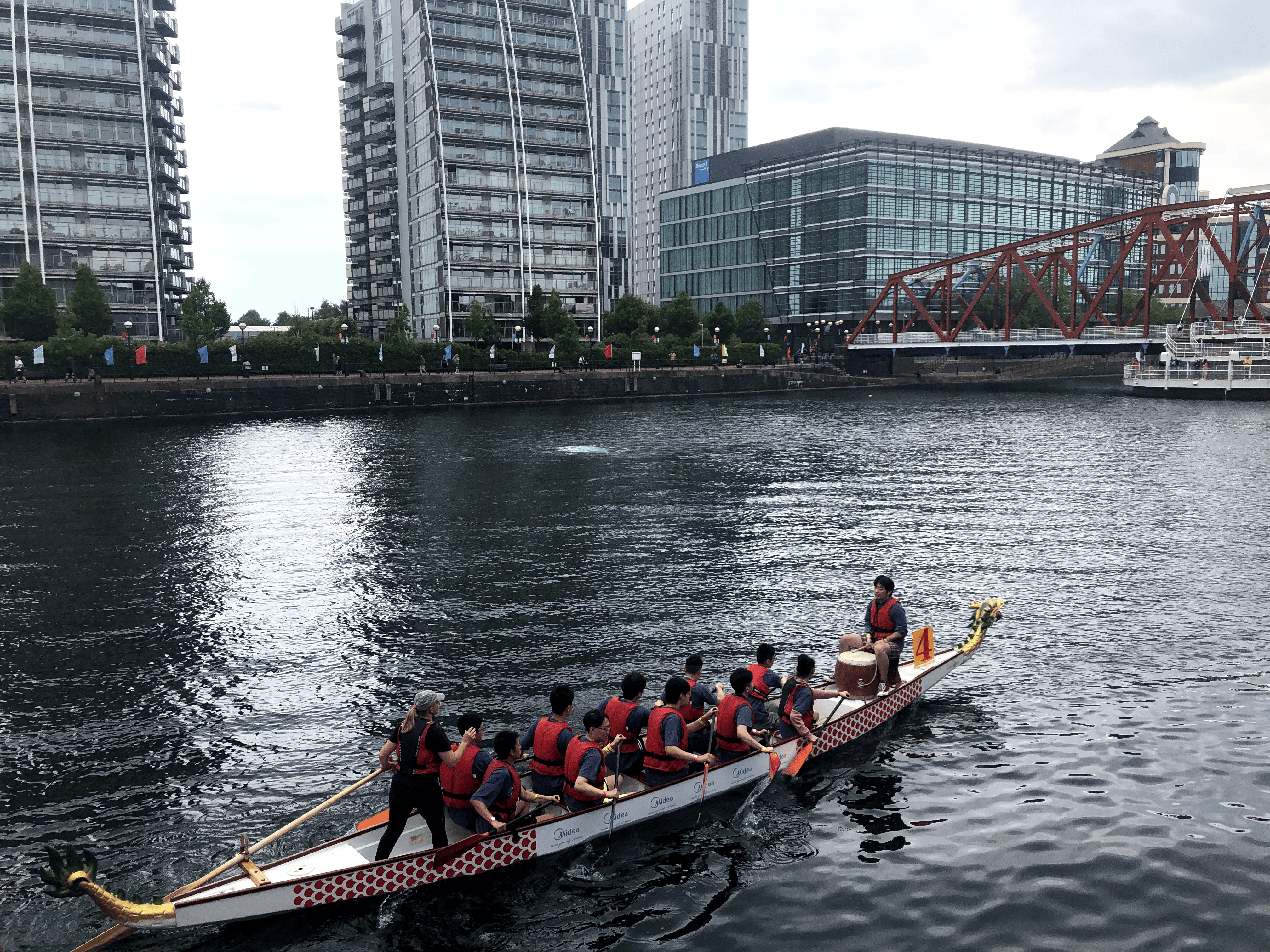 Dragons on Salford Quays. Credit: Harry Warner.