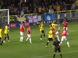 Curtis Tilt overhead kick against Harrogate - via Salford City YouTube