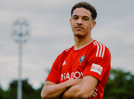 Ethan Ingram in a Salford City shirt. Credit: Salford City FC