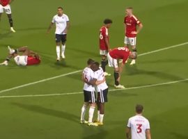 Salford Citv v Bolton Wanderers in the EFL Trophy. Credit: Bolton Wanderers YouTube Channel.