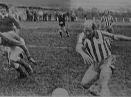 Bobby Charlton playing in Irlam charity match (Cadishead and Irlam Guardian)