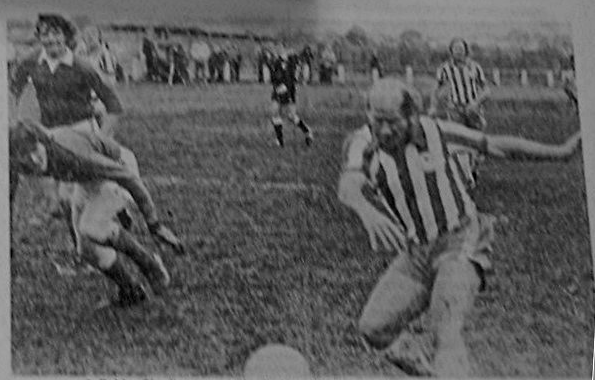 Bobby Charlton playing in Irlam charity match (Cadishead and Irlam Guardian)