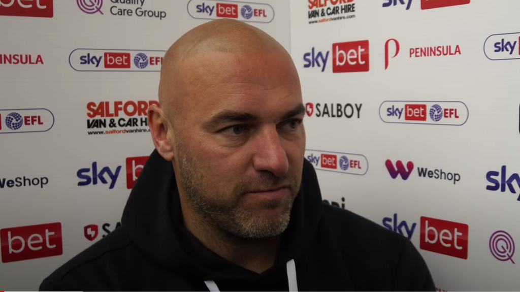 Neil Wood post Newport County (Salford City youtube)