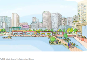 Drawing of proposed plans for MediaCity phase two (Salford City Council)