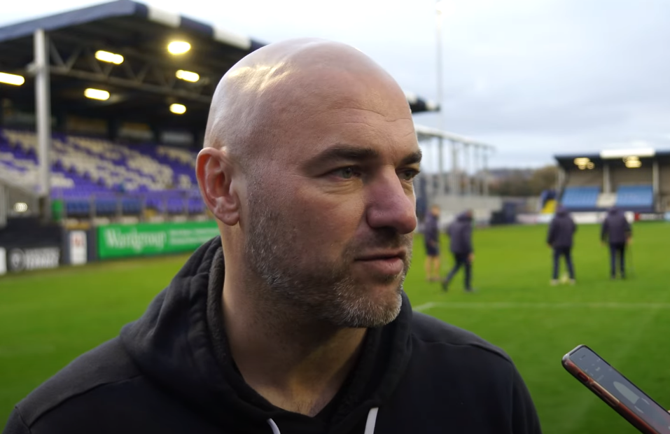 Neil Wood, Salford 0 Barrow 0. Credit: Salford City YouTube https://www.youtube.com/watch?v=yW7PbK-uRaM&t=52s