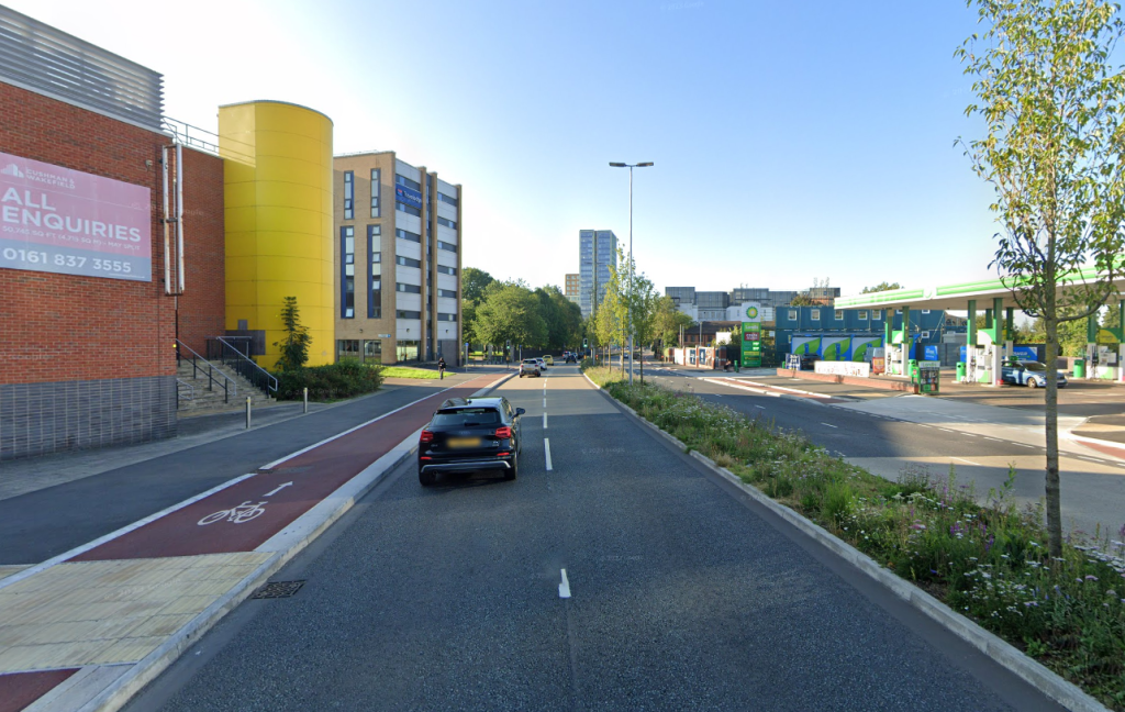 Trafford Road WalkRide Scheme. Credit: Google Maps screenshot