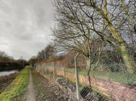 Canal path alongside HMP Forest Bank Prison. Via Google Images