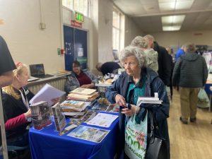 Visitors from salford browsing stalls