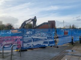 The Salford Indoor market nearly demolished - Photo taken by me