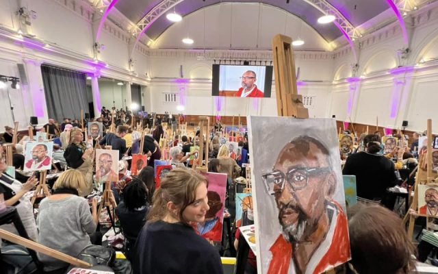 The world record event at Lindley Hall. Photo courtesy of Meredith Collinson.
