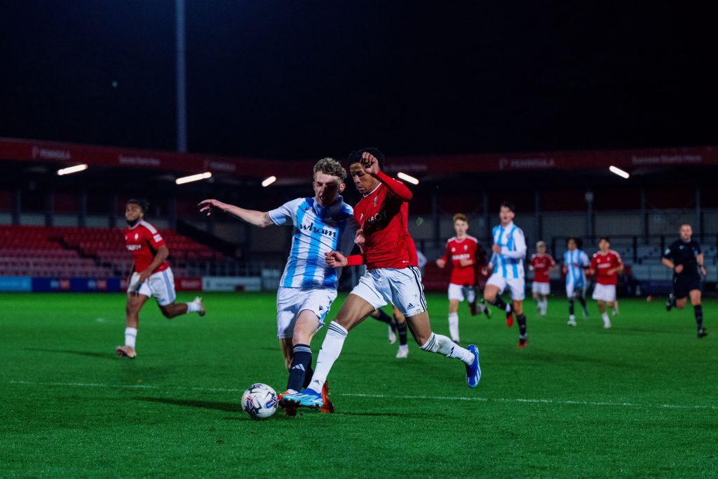 Salford U-18s vs Accrington Stanley U18s. Credit: Salford City FC. Permission given by club.