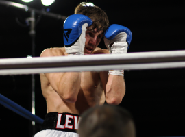 Salford boxer Lewis Woods image by Eleanor Anderson