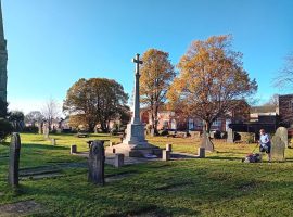 Community volunteers dedicated to preserving the grounds at St Paul’s Peel Church