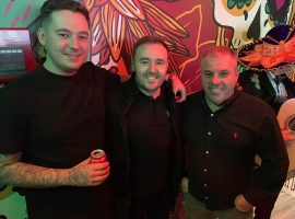 Jamie Grannell, Coronation Street star Alan Halsall, Kev Grannell ‘Jamie’s Dad and owner ‘