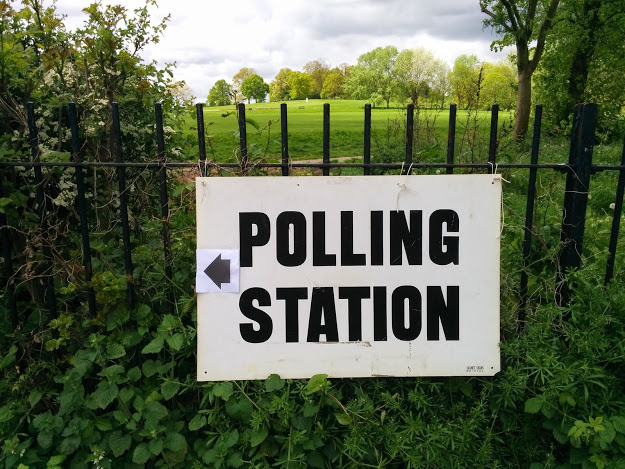 Polling station sign generic