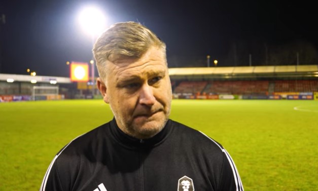 Karl Robinson wants goals - Image Credit Salford City FC YouTube