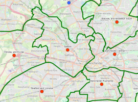 Boundary Lines courtesy of Ordnance Survey OpenData © Crown copyright 2013, Map © OpenStreetMap contributors