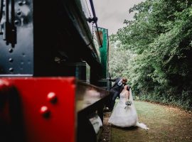 Andrei and Jenny at Irlam Station. Credit: Kate McCarthy Photography