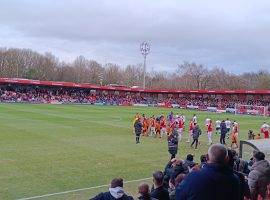 Salford city vs Wrexham taken by Edwrad Hayton