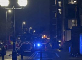 Firefighters rush to save person in the River Irwell