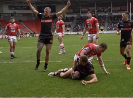 Joe Batchelor scoring for Saints