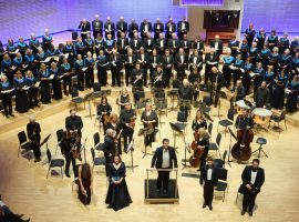 Colour picture shows Salford Choral Society performing a recent concert at the Royal Northern College of Music. Credit: Salford Choral Society