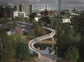 Winning design by Tonkin Liu for the Meadows bridge.