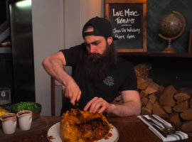 Finish their giant pie and get free drinks all night at this Salford pub