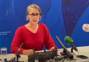 Det Chf Insp, Charlotte Whalley, of GMP's Major Incident Team, read out a statement on BABY A