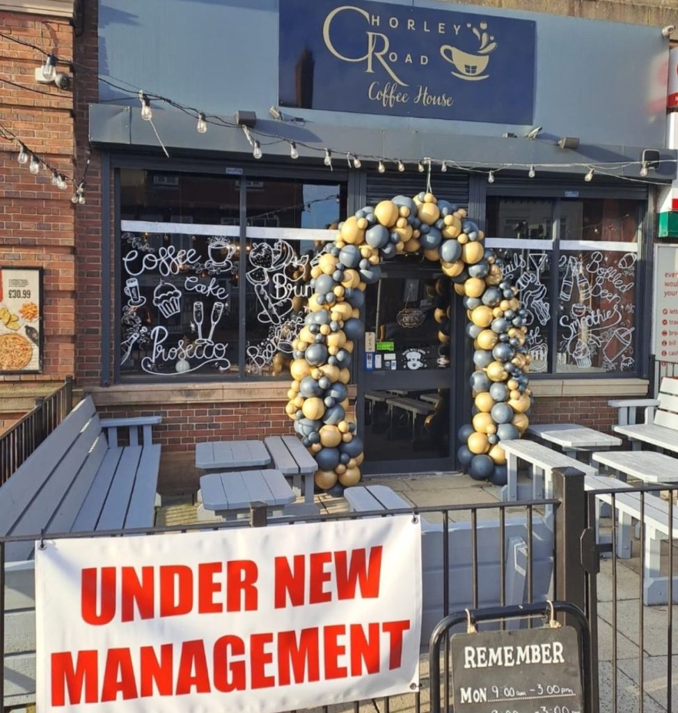 Swinton Coffee shop - permission from chorley road coffee house