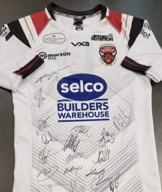 Signed Red Devils shirt up for auction