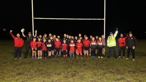 Salford rugby youth team benefit from police funding - Salford Police