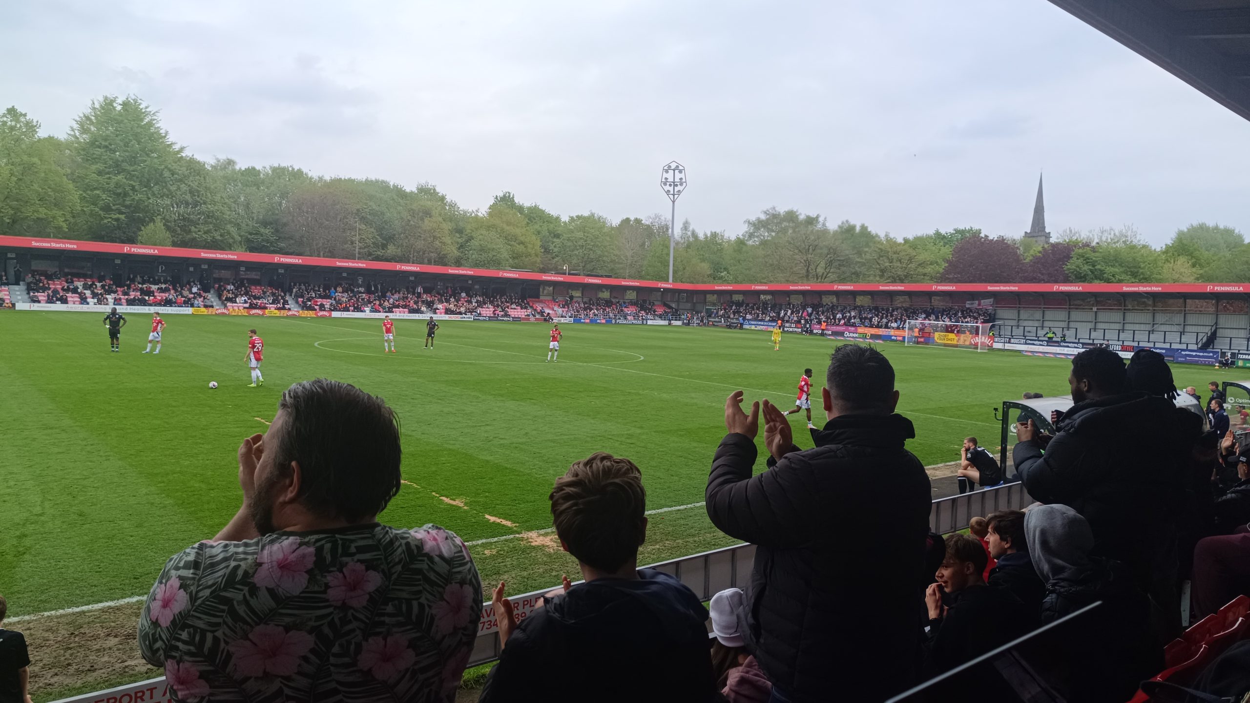 Salford City climb into play-offs with dominant win against Colchester