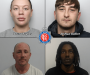 Drugs gang jailed for more than 34 years after firearms and ammunition discovery in Salford