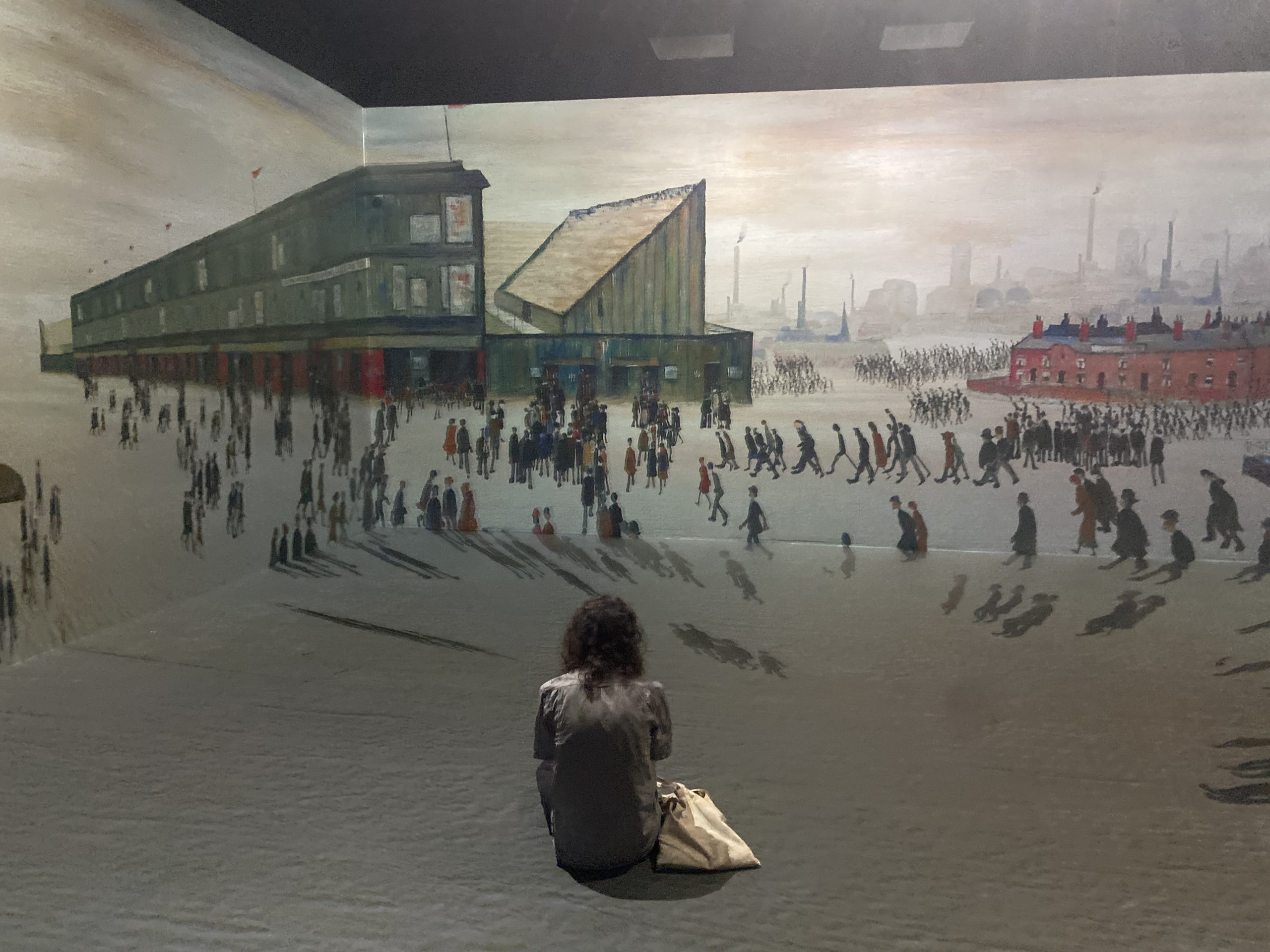 LS Lowry's Going to the Match comes to life at Salford Quays