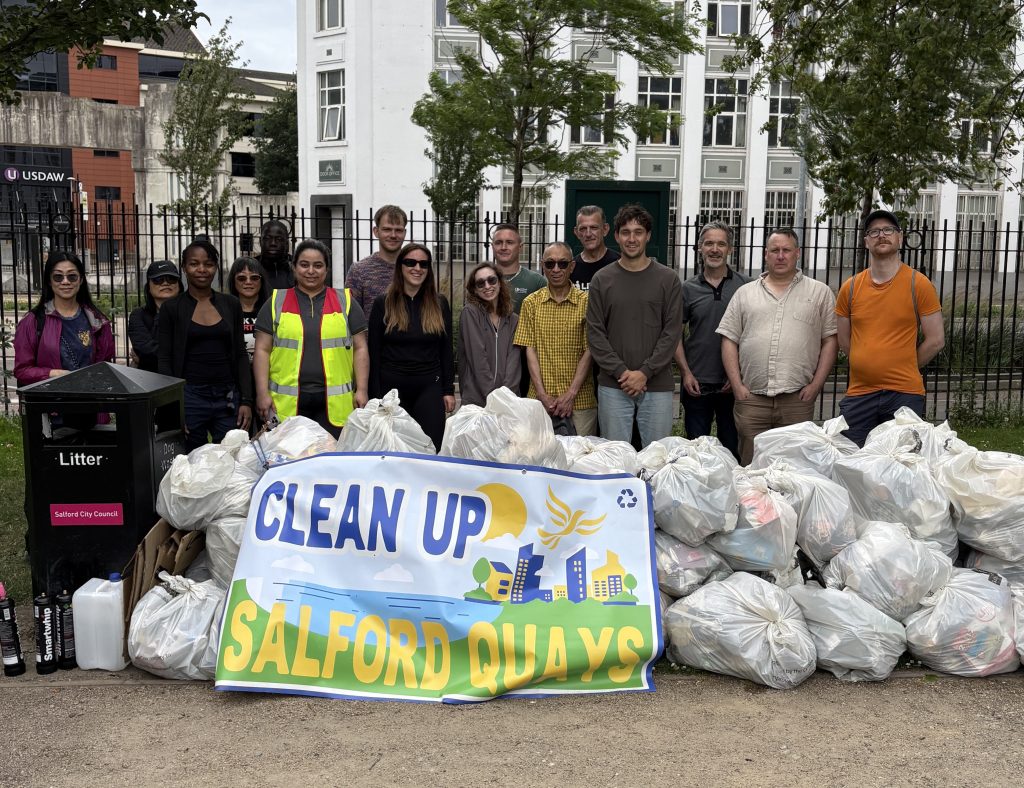 Clean Up Salford collect 1000th bag of litter - Quays Lib Dems