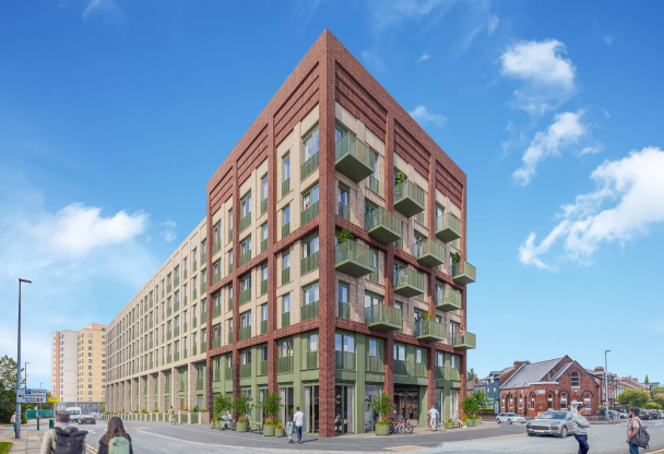 Plans submitted to transform former dealership into 124 new homes in Eccles