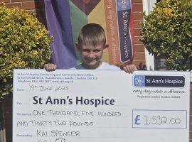 Eight-year-old from Eccles raises £1,500 for St Ann's Hospice selling loom bands