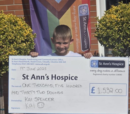Eight-year-old from Eccles raises £1,500 for St Ann's Hospice selling loom bands