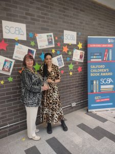 Kimberly X and Ceremonial Mayor at the Salford Children's Book Awards