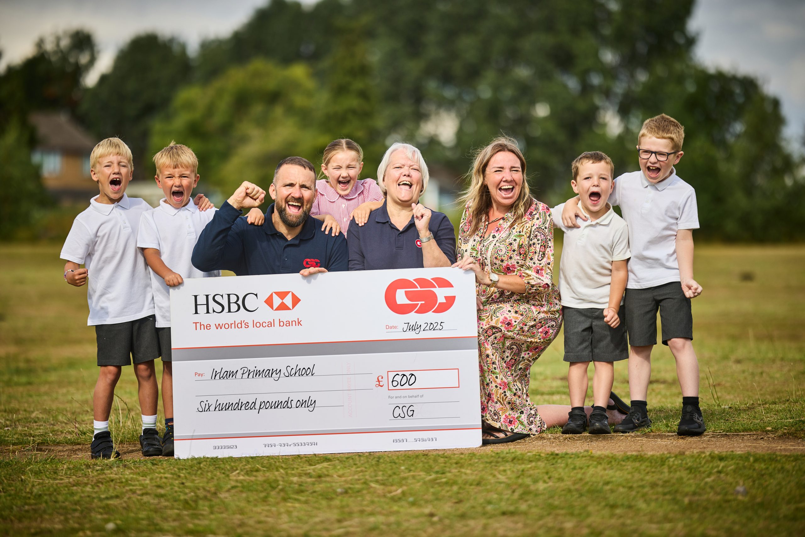 Irlam school receives £600 boost for play equipment
