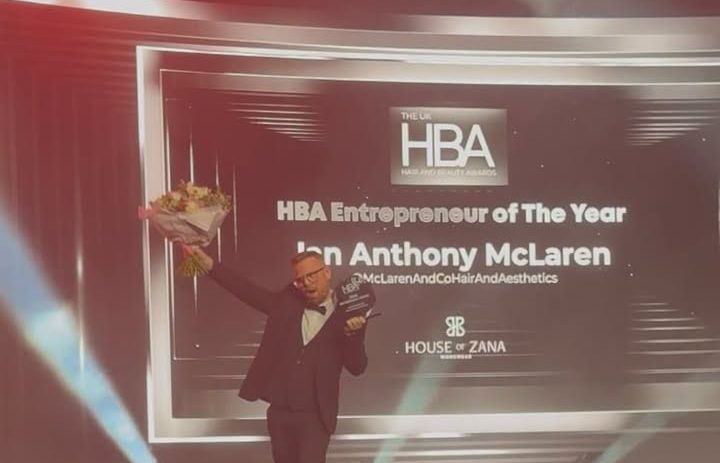 Eccles salon awarded Entrepreneur of the Year award at The UK Hair and Beauty Awards